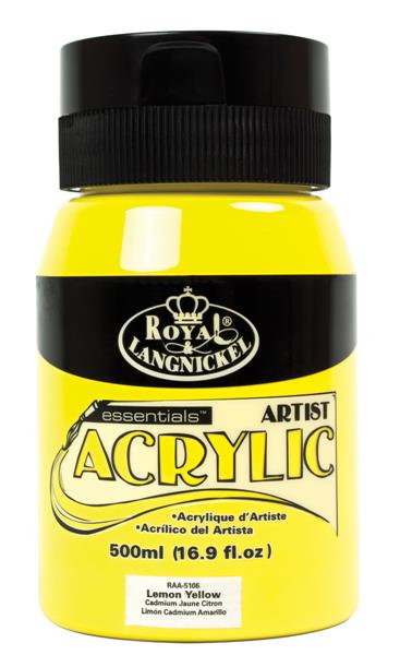 R&L Essentials Acrylics 500 ml - Lemon Yellow