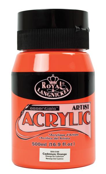 R&L Essentials Acrylics 500 ml - Cadmium Orange