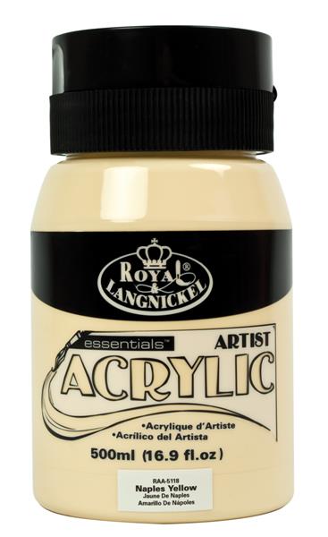R&L Essentials Acrylics 500 ml - Naples Yellow