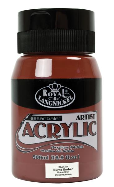 R&L Essentials Acrylics 500 ml - Burnt Umber