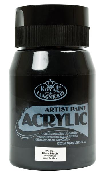 R&L Essentials Acrylics 500 ml - Mars Black