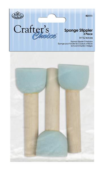 Royal & Langnickel Sponge Stippler Sets - Medium 1 1/4 inch - 3 pack