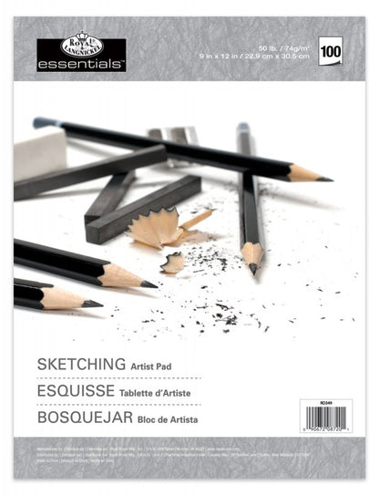 Royal & Langnickel Drawing & Sketching Artist Pads - Sketching 74 gsm - A4 - 100 feuilles