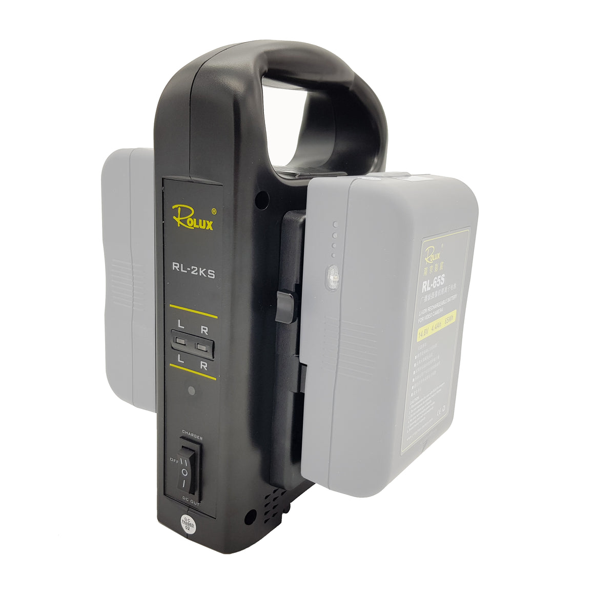 Rolux Chargeur Double Batterie RL-2KS pour Batterie V-Mount — 6