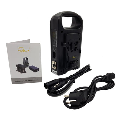 Rolux Chargeur Double Batterie RL-2KS pour Batterie V-Mount — 7
