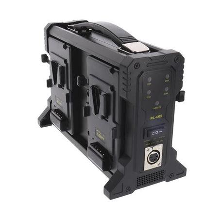 Rolux Chargeur de Batterie RL-4KS pour 4 x Batterie V-Mount