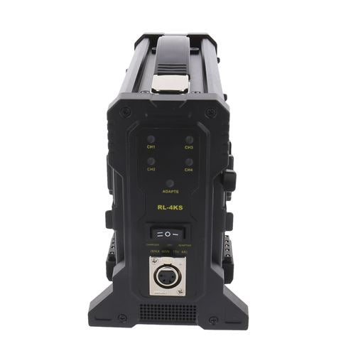 Rolux Chargeur de Batterie RL-4KS pour 4 x Batterie V-Mount — 2