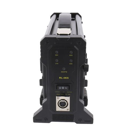 Rolux Chargeur de Batterie RL-4KS pour 4 x Batterie V-Mount — 2