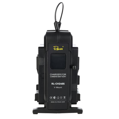 Rolux Chargeur Double Rapide RL-CH240S pour Batterie V-Mount — 3