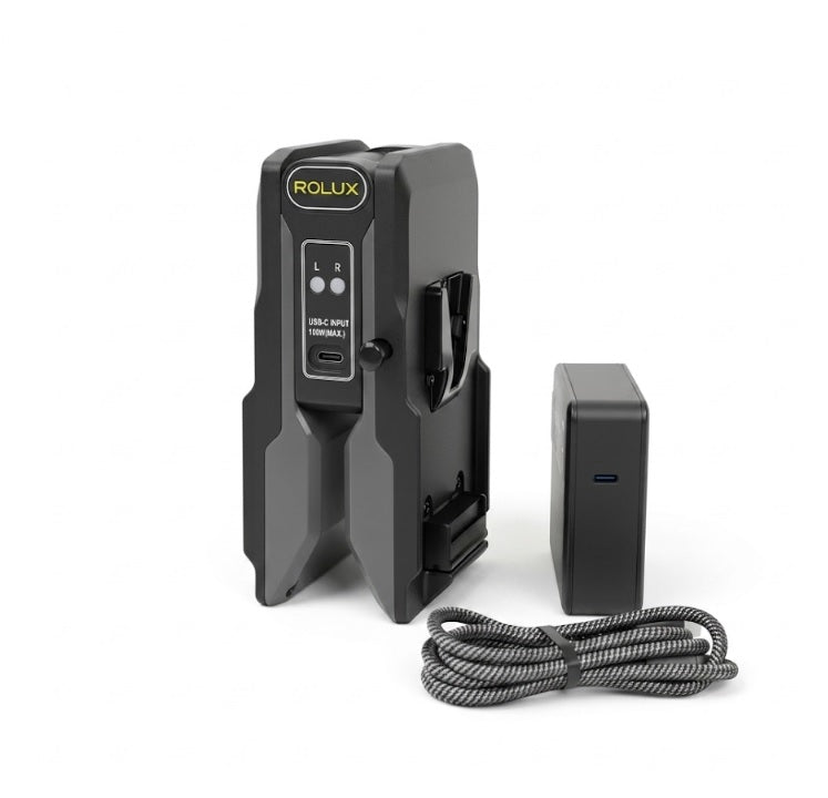 Rolux Chargeur Pliable Powerfold1 pour Batteries V-Mount