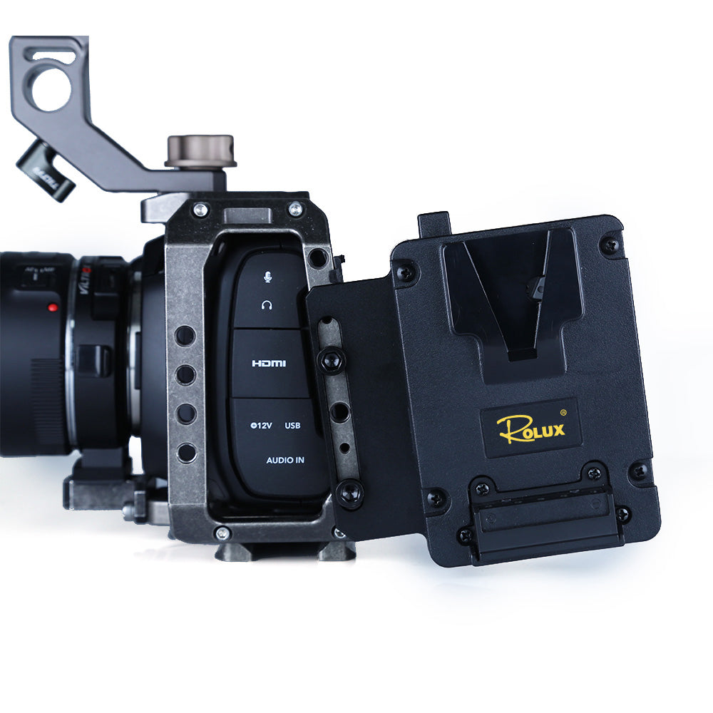 Rolux Mini V-Mount Plaque de Batterie RL-AC12S — 2