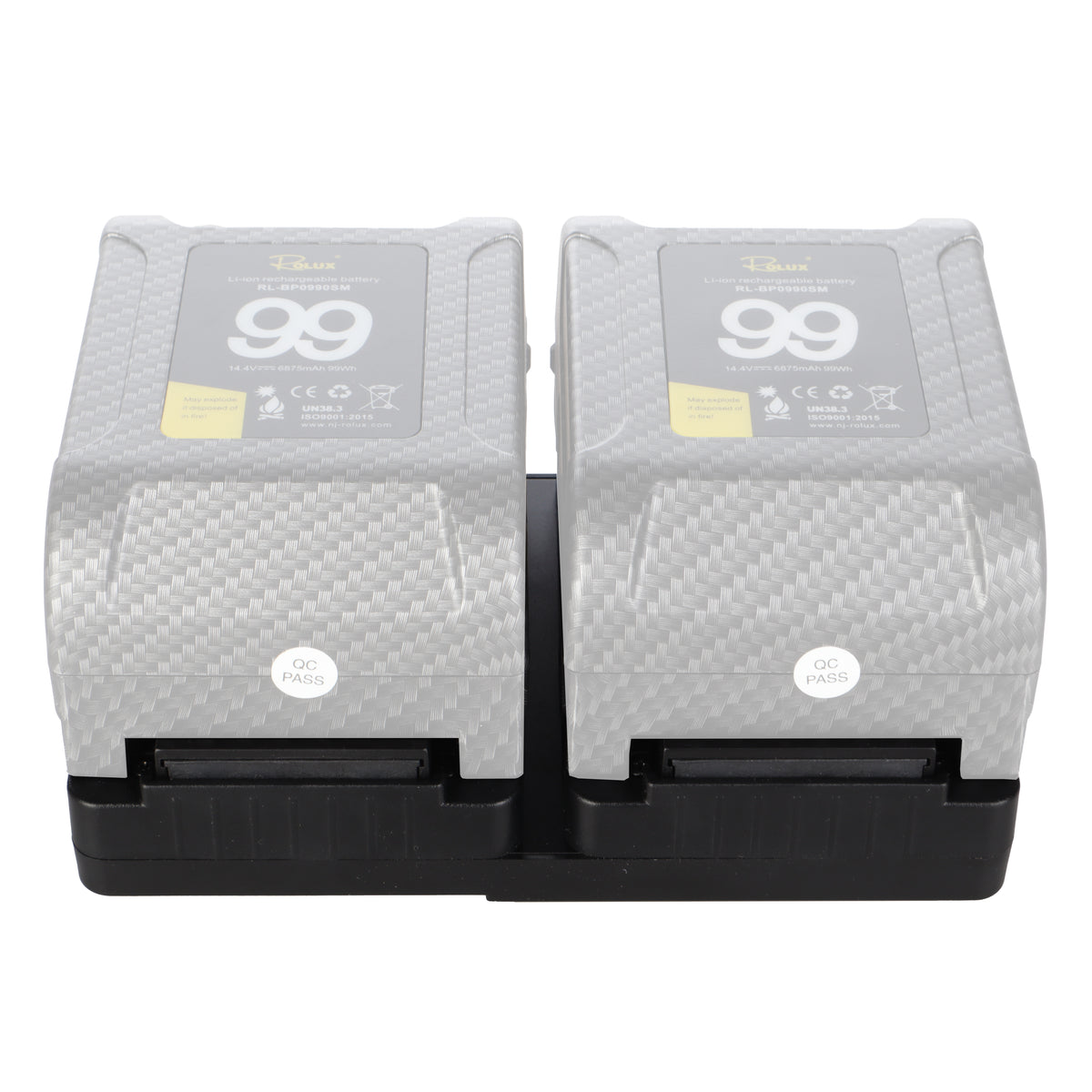 Rolux Duo Mini V-Mount Plaque de Batterie RL-AC16S — 2