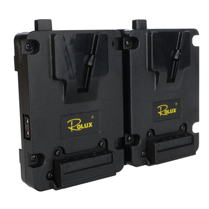 Rolux Duo Mini V-Mount Plaque de Batterie RL-AC16S — 4