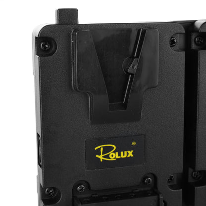 Rolux Duo Mini V-Mount Plaque de Batterie RL-AC16S — 7
