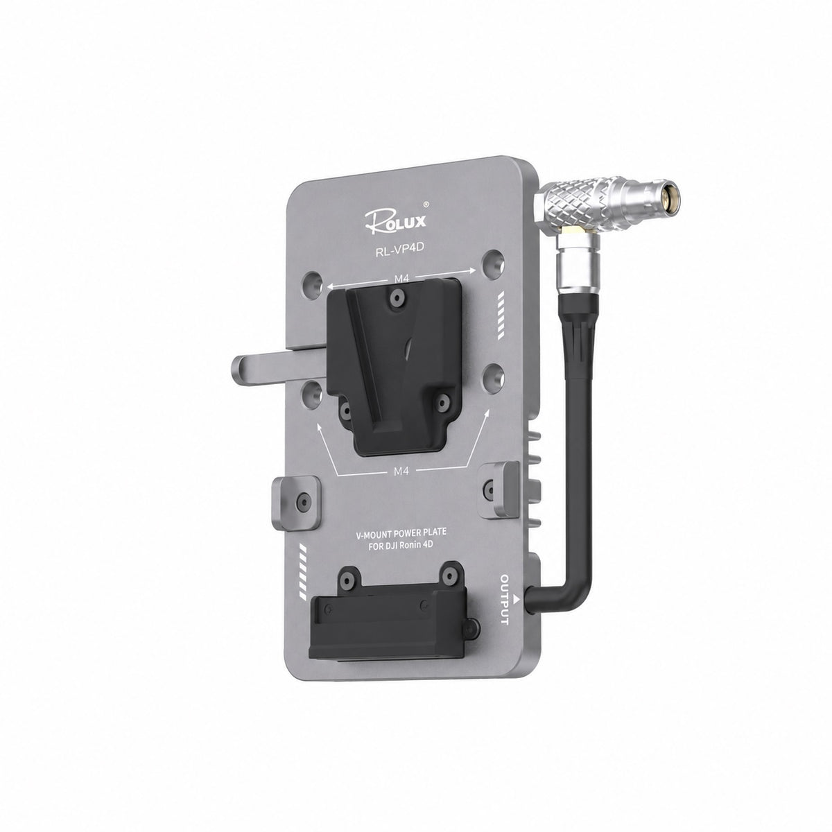 Rolux Plaque de Batterie V-Mount RL-VP4D pour DJI Ronin 4D