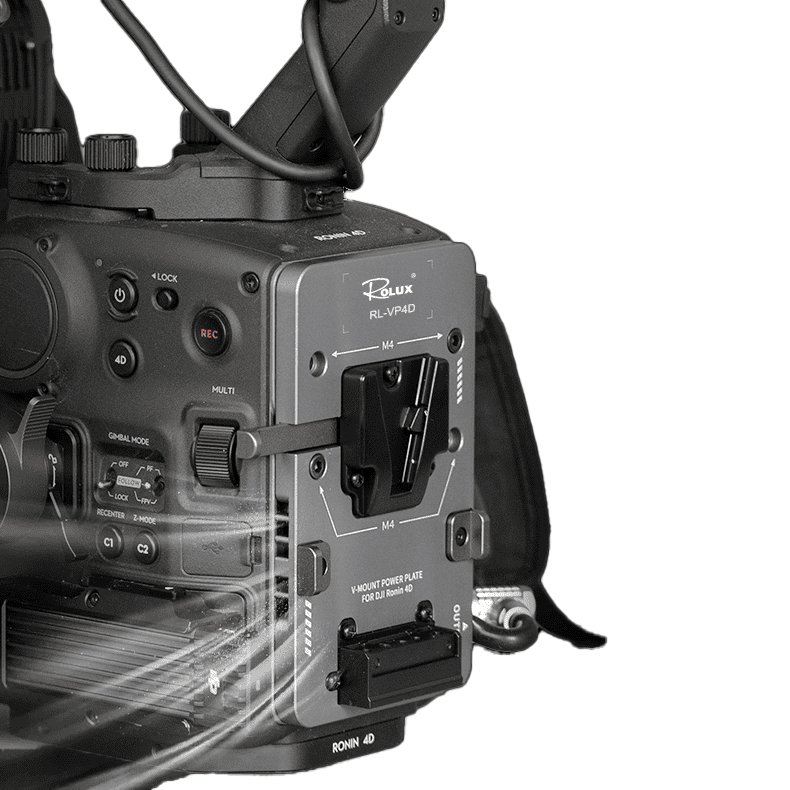 Rolux Plaque de Batterie V-Mount RL-VP4D pour DJI Ronin 4D — 7