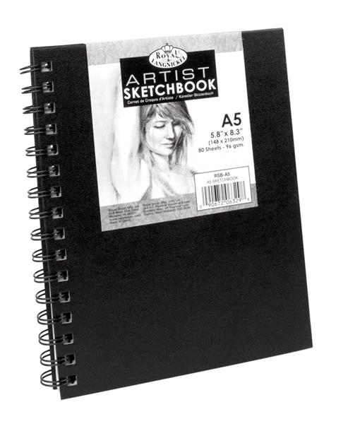 Royal & Langnickel Sketchbooks - Spiral Hardcover - A5 - 80 feuilles
