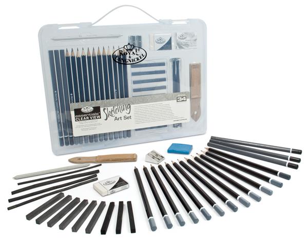 R&L Clear Case Sketching Set