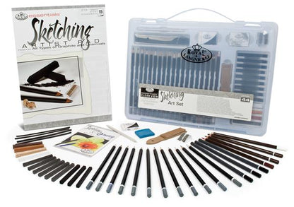 R&L Clear Case Sketching Set - 3205 - 44 Pack