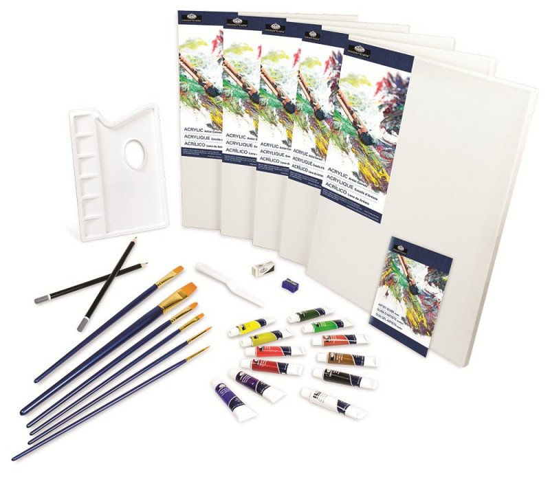 Royal & Langnickel Acrylic Painting Art Sets - Studio Complete - 30 pack