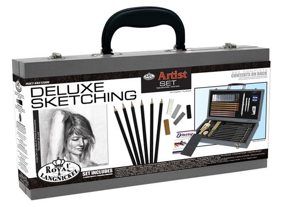 Royal & Langnickel Deluxe Sketching Box Set 2000 - 58 Pack
