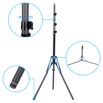 Sirui Trépied en Carbone DK18 Suspension Pneumatique 1,8m — 7