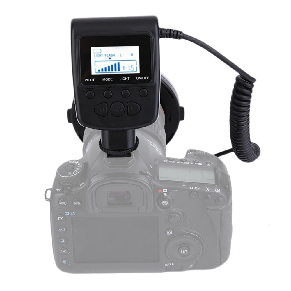 StudioKing Macro lampe annulaire LED avec flash RL-130 — 3