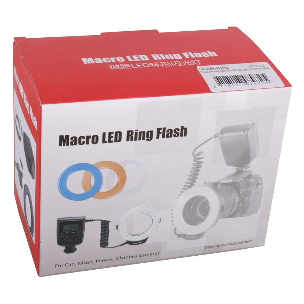 StudioKing Macro lampe annulaire LED avec flash RL-130 — 7