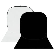 StudioKing Panneau de fond BBT-01-20 Blanc/Noir 400x150 cm