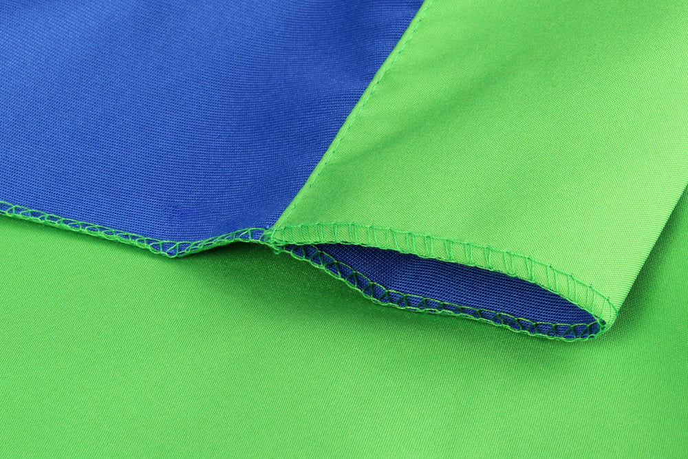 StudioKing Tissu de fond 2,7x5 m Bleu/Vert
