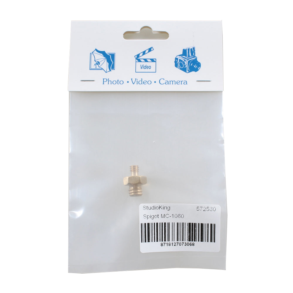 StudioKing Spigot Adaptateur MC-1060 1/4" Mâle 3/8" Mâle — 3