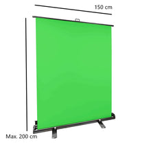 StudioKing Écran Vert Enroulable FB-150200FG 150x200 cm Chroma Vert — 2