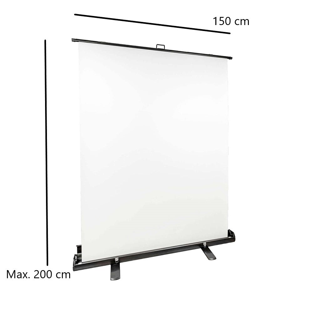 StudioKing Écran de Fond Enroulable FB-150200FW 150x200 cm Blanc — 3