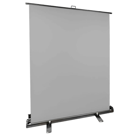 StudioKing Écran de Fond Enroulable FB-150200FGR 150x200 cm Gris