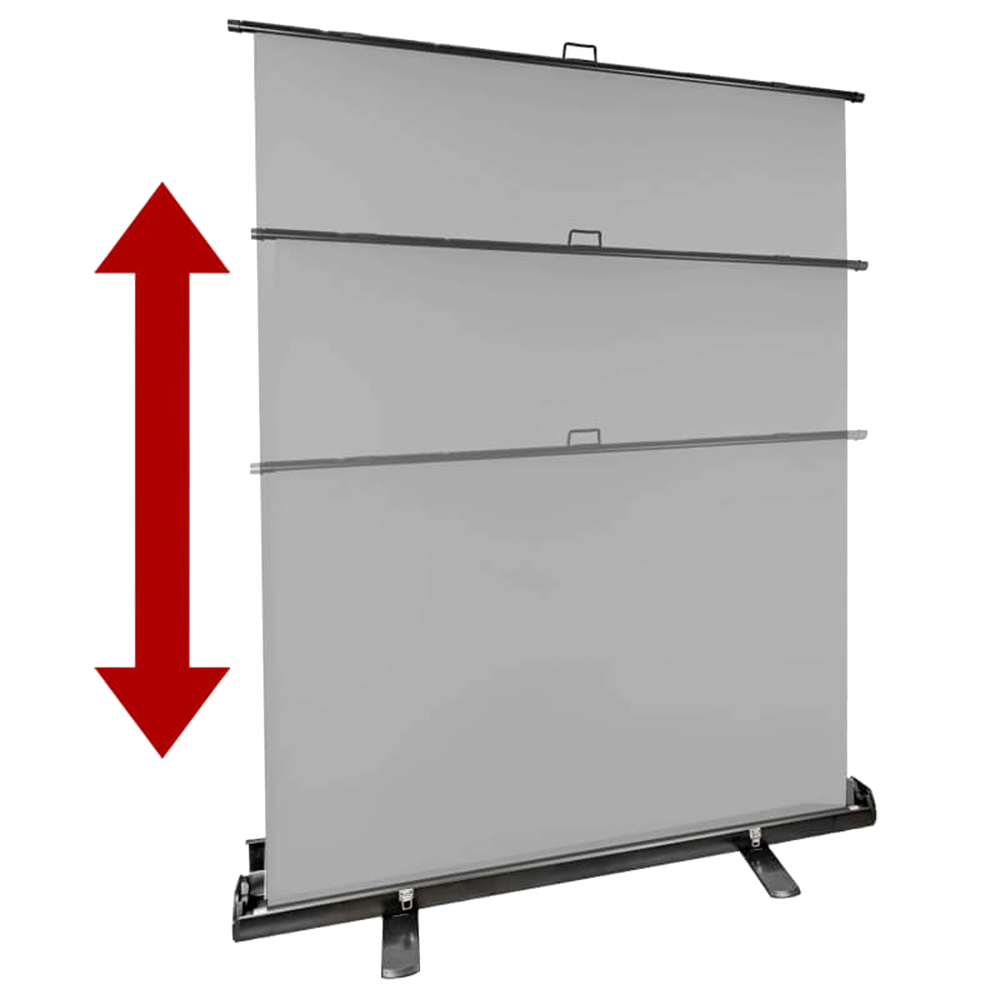 StudioKing Écran de Fond Enroulable FB-150200FGR 150x200 cm Gris — 2
