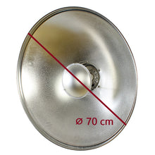 StudioKing Beauty Dish Argenté SK-BD420 42 cm avec Grille en nid d'abeille — 2