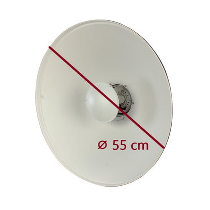 StudioKing Beauty Dish Blanche SK-BD550W 55 cm pour Falcon Eyes — 2