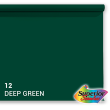 Superior Papier de fond 12 Deep Green 1,35 x 11m