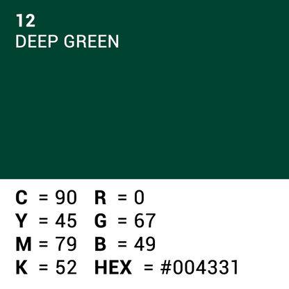 Superior Papier de fond 12 Deep Green 1,35 x 11m — 5
