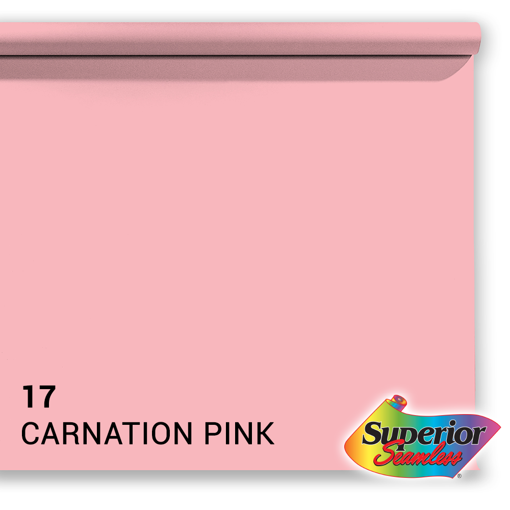Superior Papier de Fond 17 Carnation Pink 1,35 x 11m