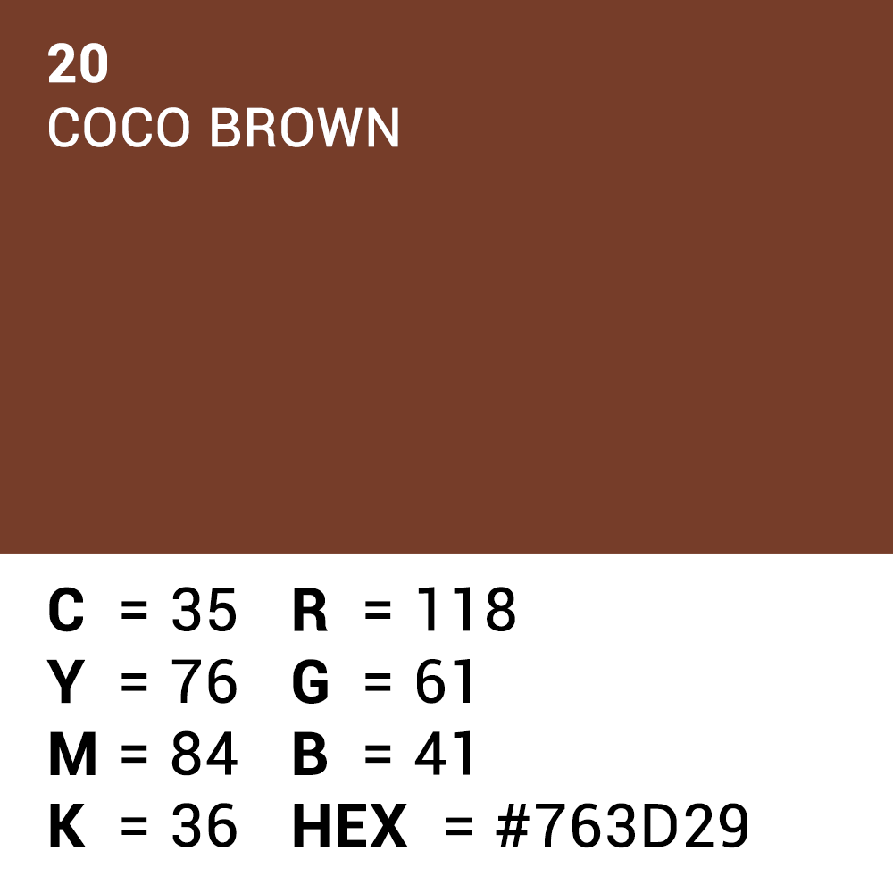Superior Papier de Fond 20 Coco Brown 1,35 x 11m — 5