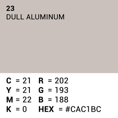 Superior Papier de Fond 23 Dull Aluminum 1,35 x 11m — 5
