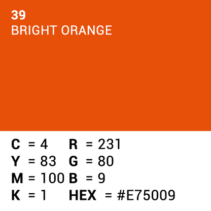 Superior Papier de Fond 39 Bright Orange 1,35 x 11m — 5
