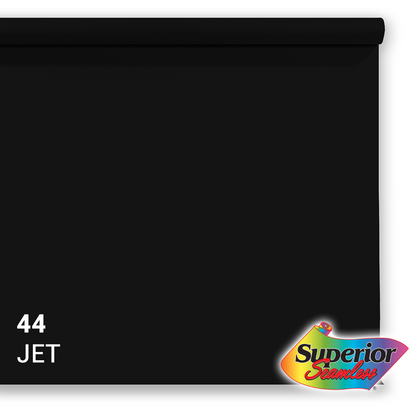 Superior Papier de Fond 44 Jet Noir 1,35 x 11m