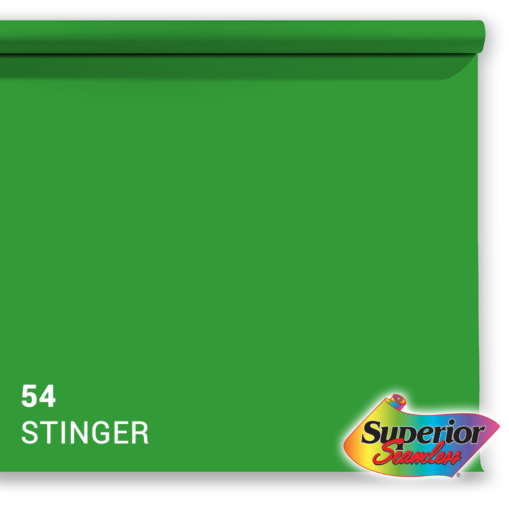 Superior Papier de Fond 54 Stinger Chroma Key 1,35 x 11m