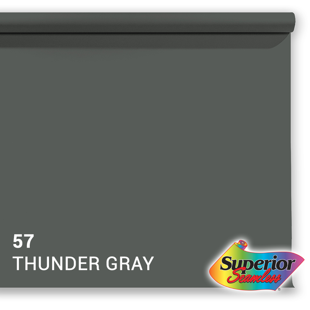 Superior Papier de Fond 57 Thunder Grey 1,35 x 11m