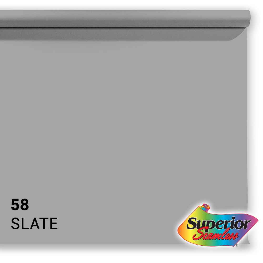 Superior Papier de fond 58 Slate Grey 1,35 x 11m