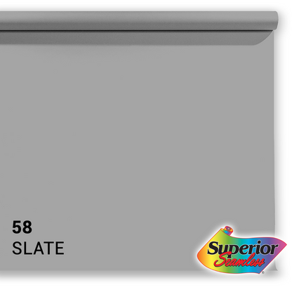 Superior Papier de fond 58 Slate Grey 1,35 x 11m