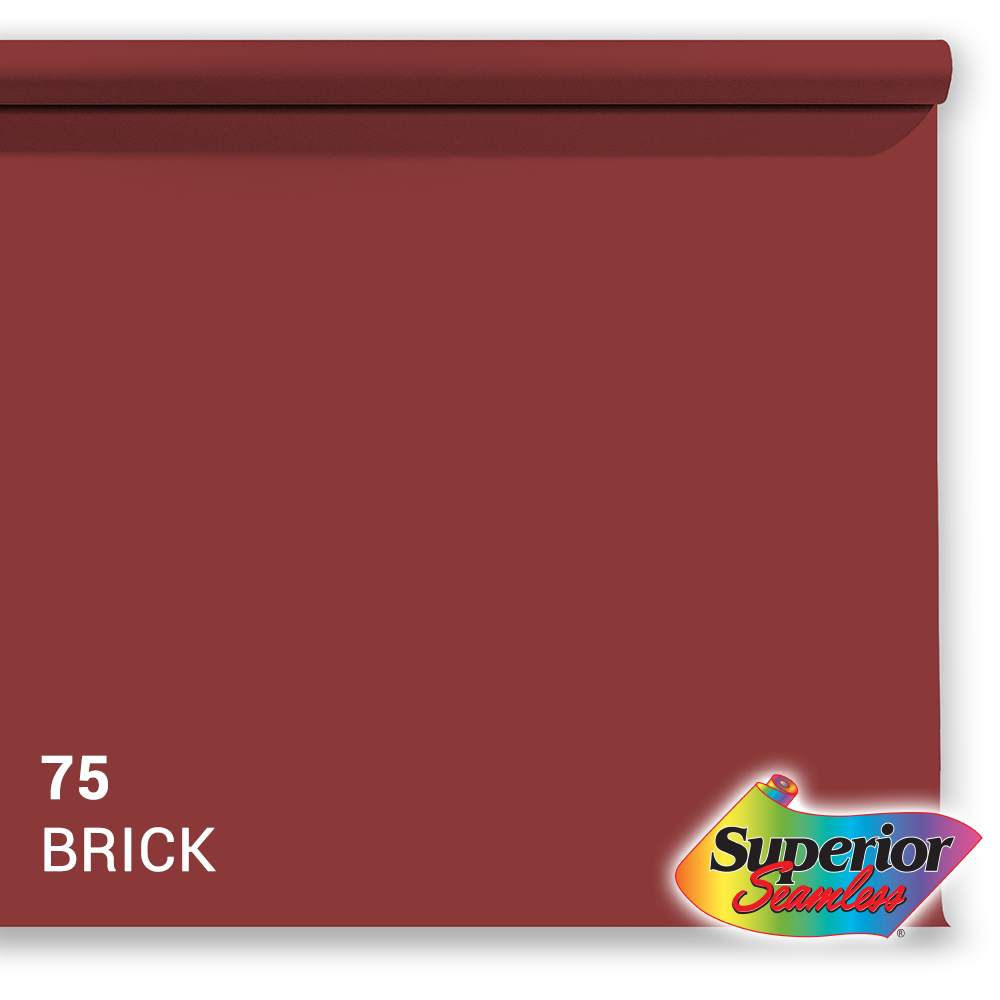 Superior Papier de Fond 75 Brique 1,35 x 11m