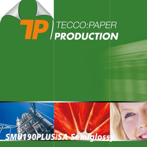Tecco Papier de Production SMU190 Plus SA Semi-brillant 111,8 cm x 20 m — 2
